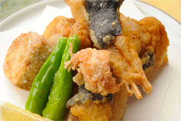 Deep-fried monkfish